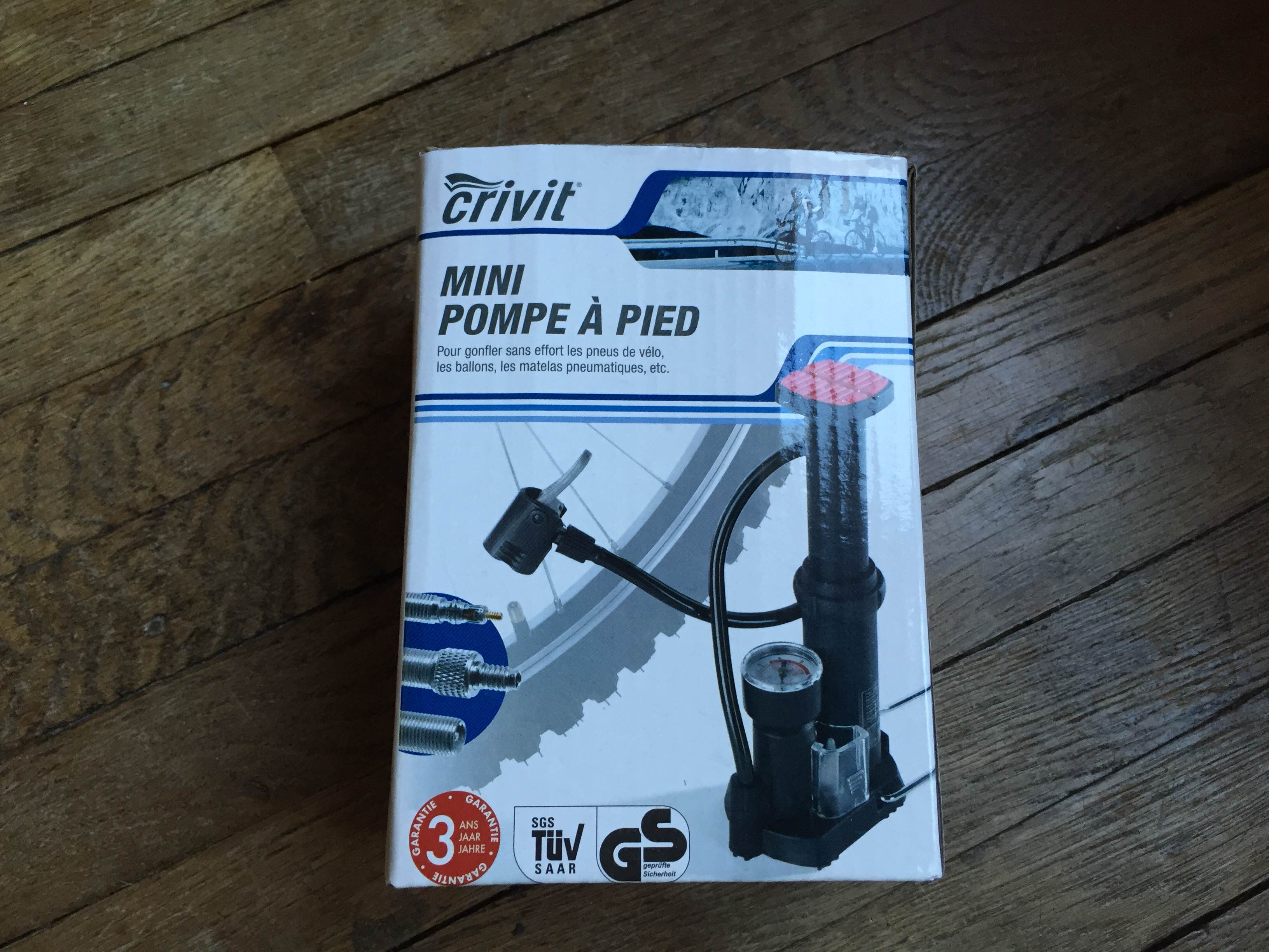 CRIVIT Pompe à vélo, avec manomètre