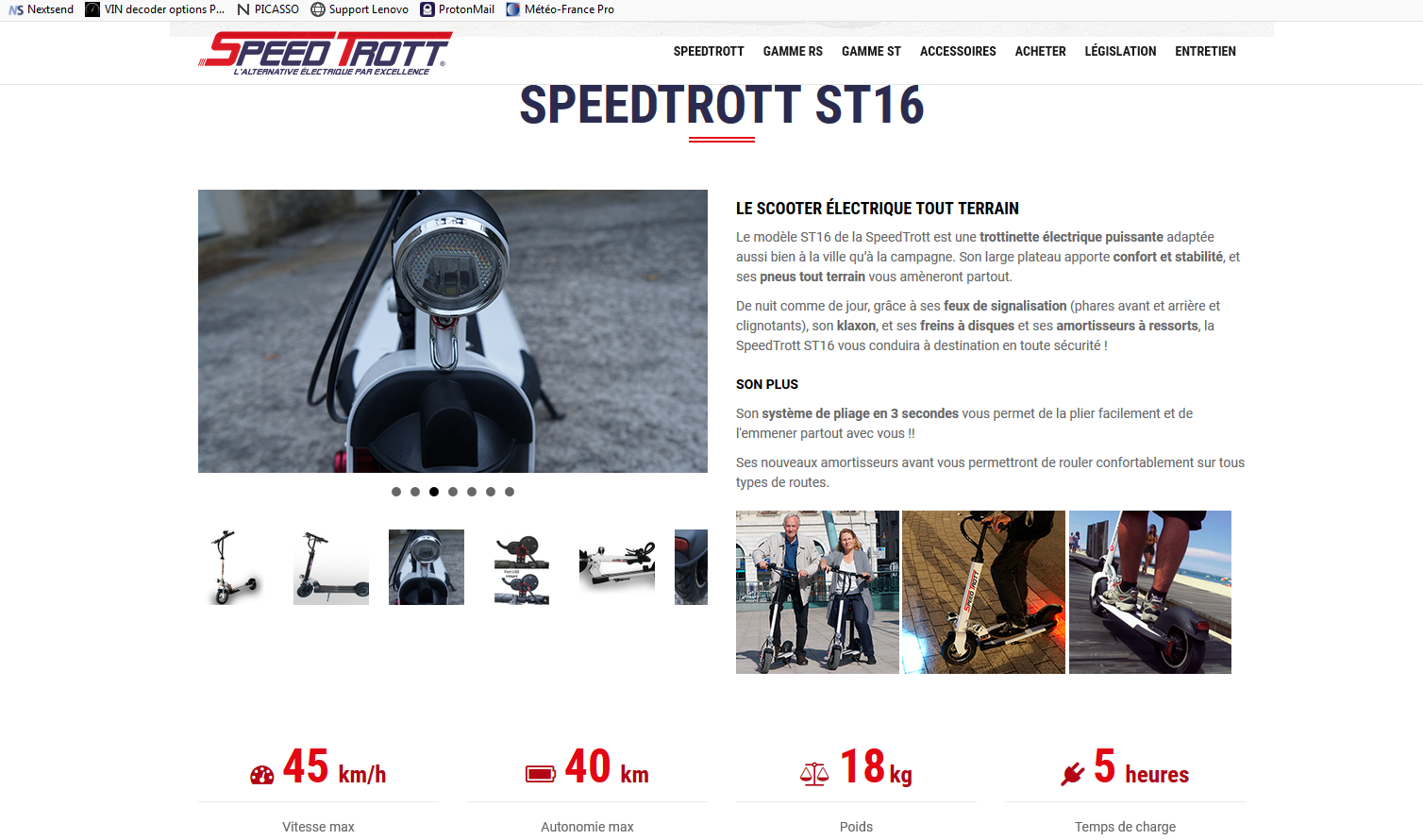Changement d'un pneu de la trottinette SpeedTrott ST16 