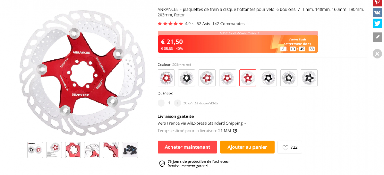 Screenshot_2021-04-30 11 19€ 40% de réduction ANRANCEE – plaquettes de frein à disque flottantes pour vélo, 6 boulons, VTT [...](1).png