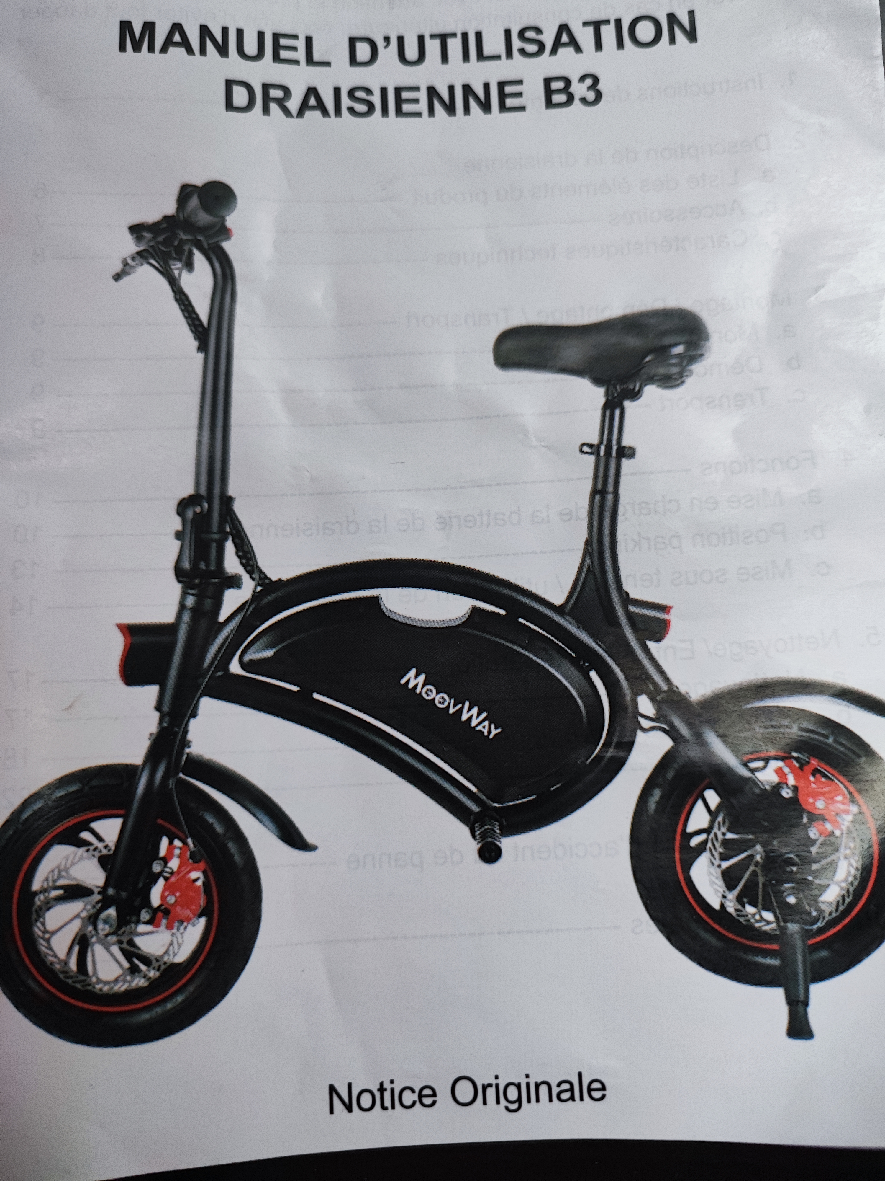 Changement batterie draisienne MoovWay B3 Draisiennes EspritRoue