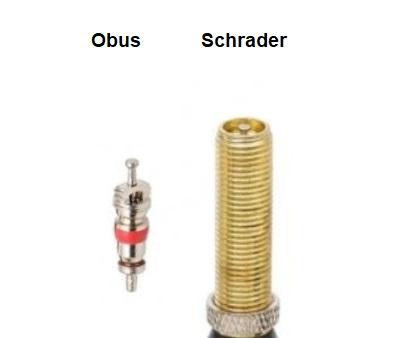 Valve Schrader pour pneu tubeless Trottinette électrique